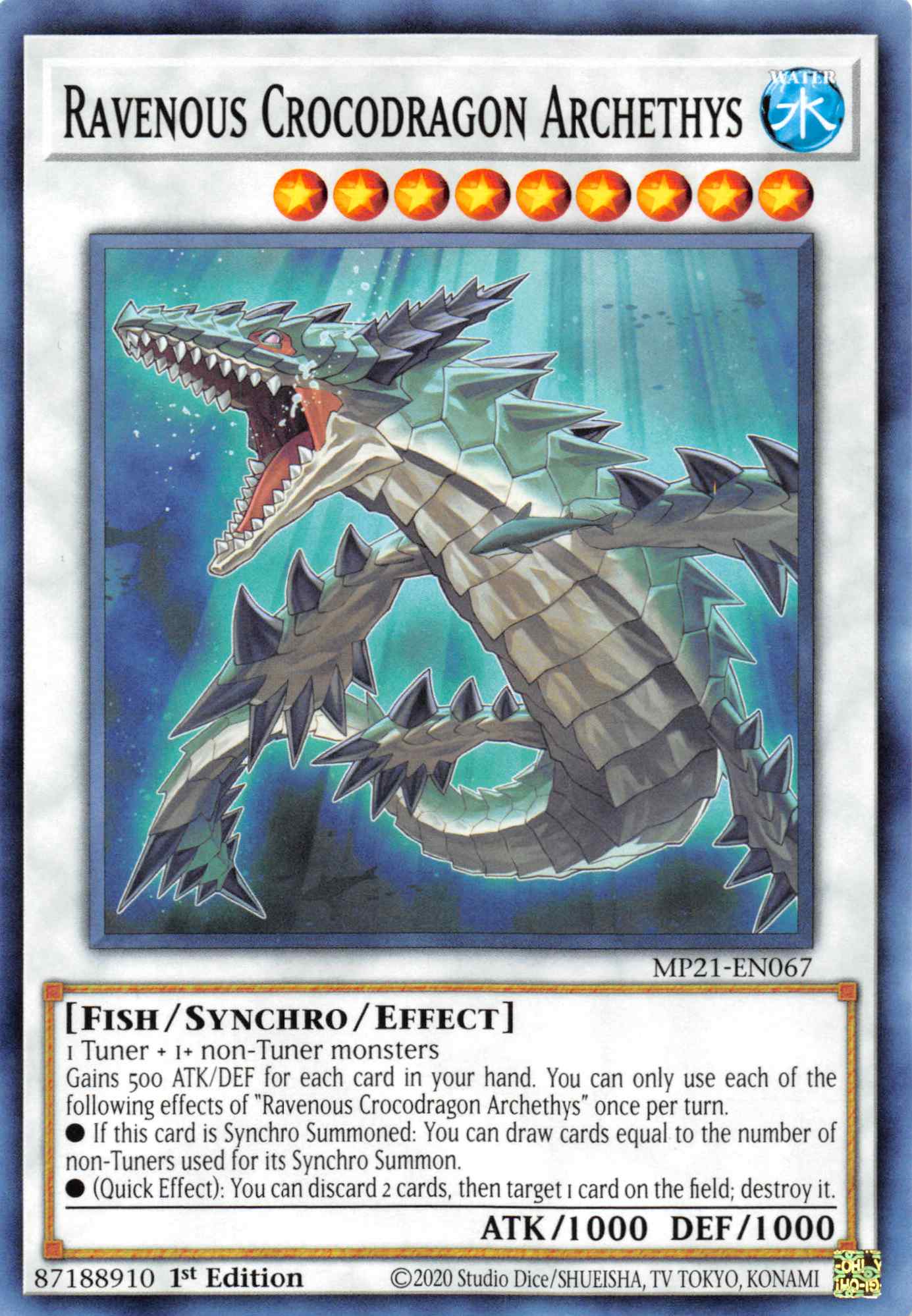 Ravenous Crocodragon Archethys [MP21-EN067] Common | Nerdhalla Games