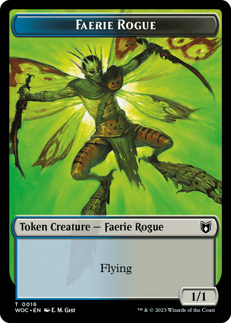 Faerie Rogue // Copy (0016) Double-Sided Token [Wilds of Eldraine Commander Tokens] | Nerdhalla Games