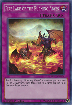 Fire Lake of the Burning Abyss [NECH-EN086] Super Rare | Nerdhalla Games