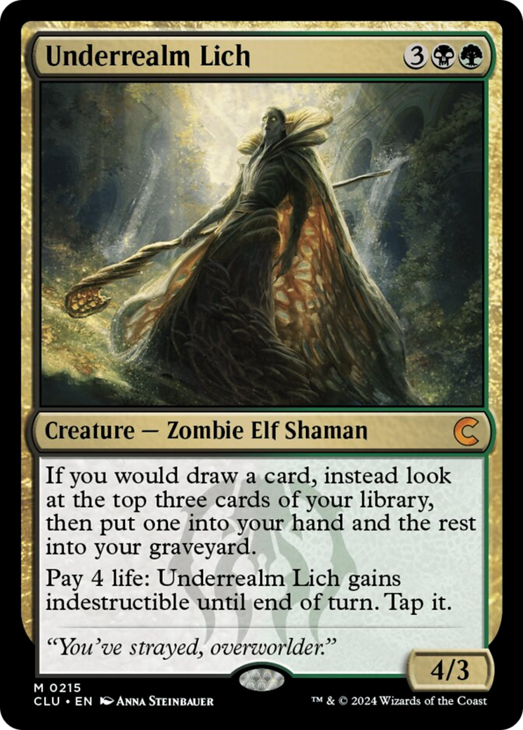 Underrealm Lich [Ravnica: Clue Edition] | Nerdhalla Games