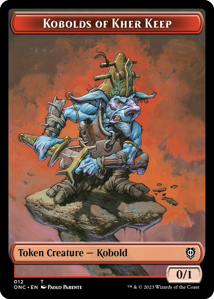 Kobolds of Kher Keep // Dragon Double-Sided Token [Phyrexia: All Will Be One Commander Tokens] | Nerdhalla Games