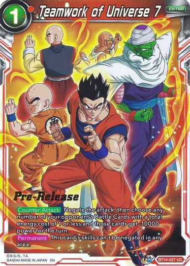 Teamwork of Universe 7 (BT14-027) [Cross Spirits Prerelease Promos] | Nerdhalla Games