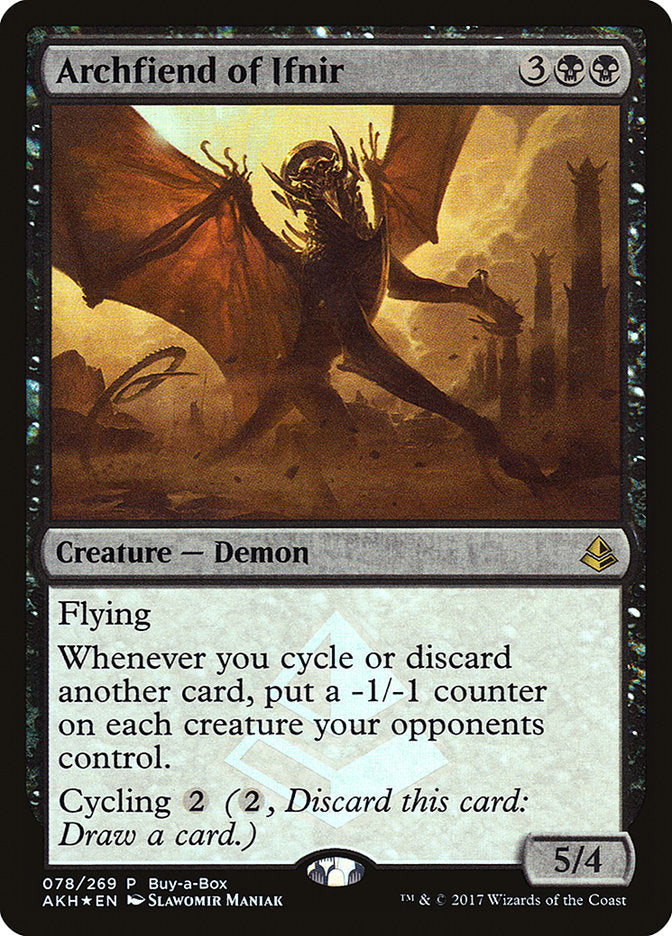 Archfiend of Ifnir (Buy-A-Box) [Amonkhet Promos] | Nerdhalla Games