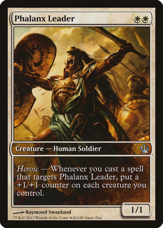 Phalanx Leader (Game Day) (Extended) [Theros Promos] | Nerdhalla Games