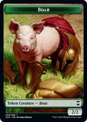 Boar // Spirit Double-sided Token [Kaldheim Commander Tokens] | Nerdhalla Games