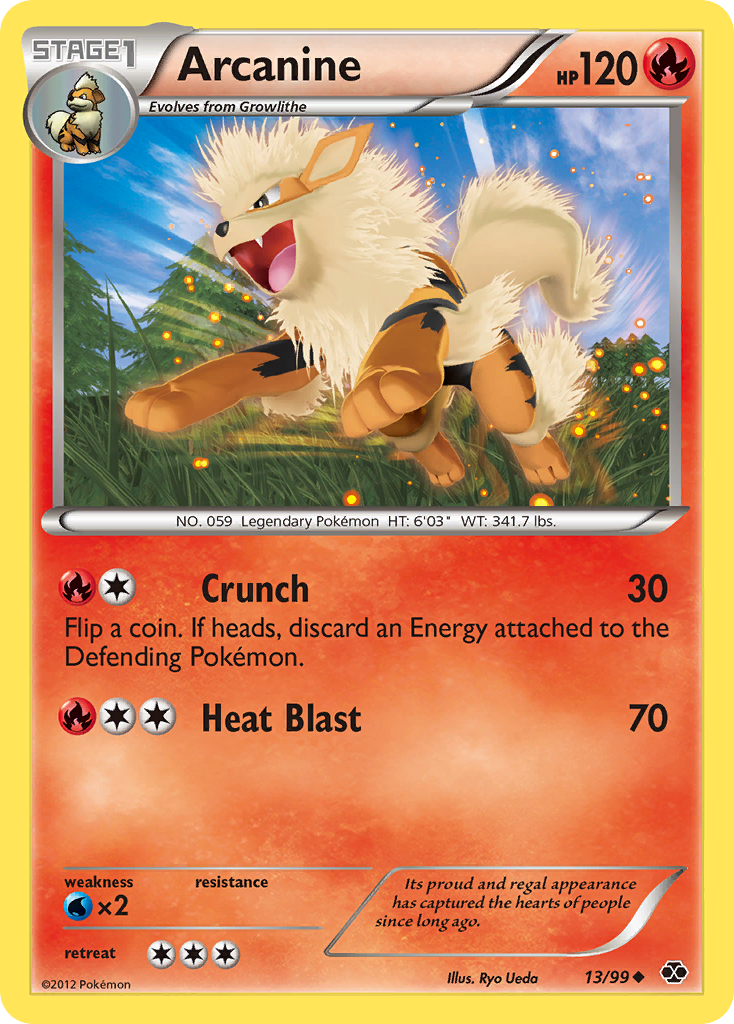 Arcanine (13/99) [Black & White: Next Destinies] | Nerdhalla Games