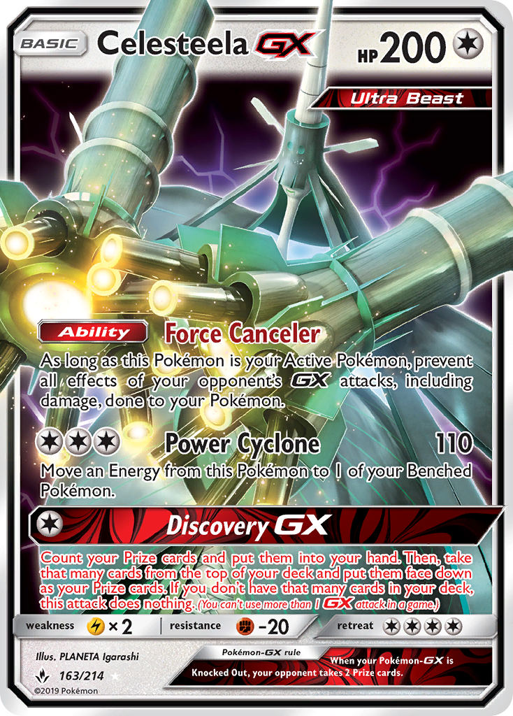 Celesteela GX (163/214) [Sun & Moon: Unbroken Bonds] | Nerdhalla Games