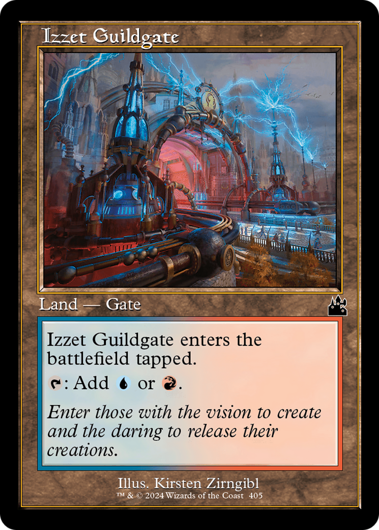 Izzet Guildgate (Retro Frame) [Ravnica Remastered] | Nerdhalla Games