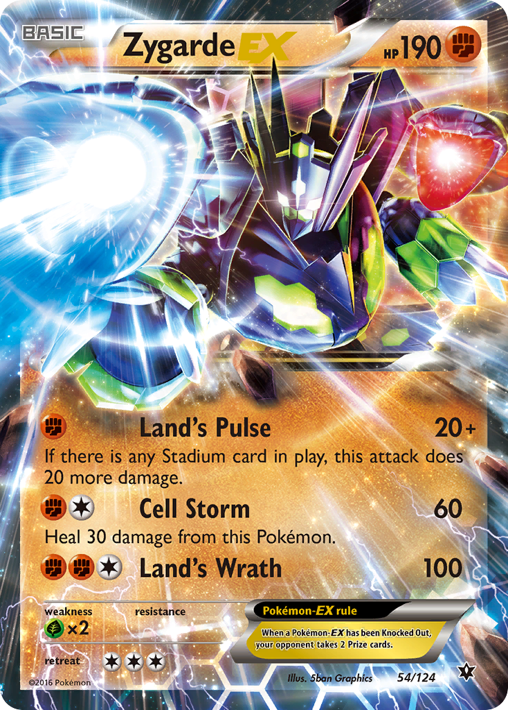 Zygarde EX (54/124) [XY: Fates Collide] | Nerdhalla Games