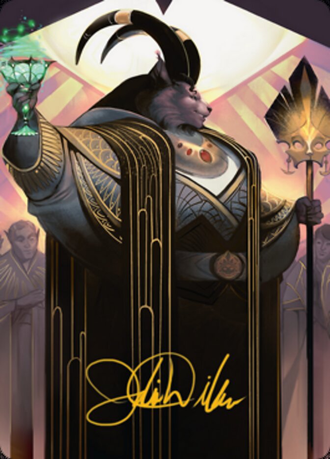 Jetmir, Nexus of Revels 2 Art Card (Gold-Stamped Signature) [Streets of New Capenna Art Series] | Nerdhalla Games