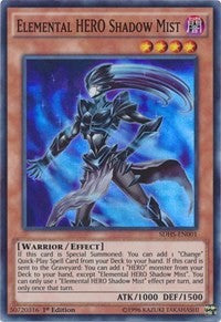 Elemental HERO Shadow Mist [SDHS-EN001] Super Rare | Nerdhalla Games