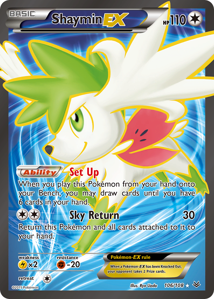 Shaymin EX (106/108) [XY: Roaring Skies] | Nerdhalla Games