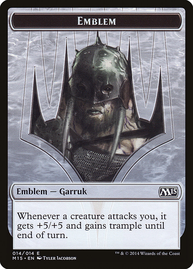 Garruk, Apex Predator Emblem [Magic 2015 Tokens] | Nerdhalla Games