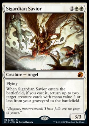 Sigardian Savior (Promo Pack) [Innistrad: Midnight Hunt Promos] | Nerdhalla Games