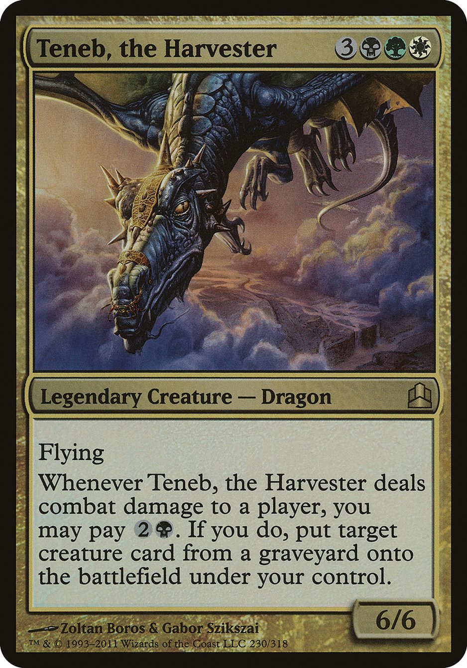 Teneb, the Harvester (Oversized) [Commander 2011 Oversized] | Nerdhalla Games