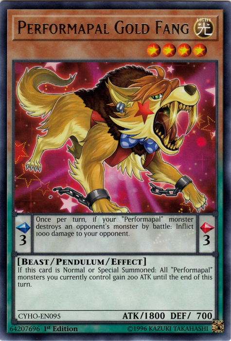 Performapal Gold Fang [CYHO-EN095] Rare | Nerdhalla Games