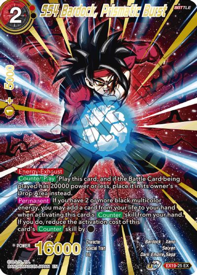 SS4 Bardock, Prismatic Burst [EX19-25] | Nerdhalla Games