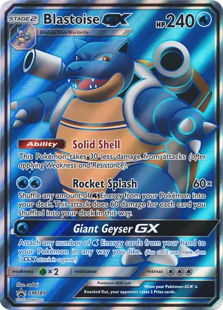 Blastoise GX (SM189) (Jumbo Card) [Sun & Moon: Black Star Promos] | Nerdhalla Games