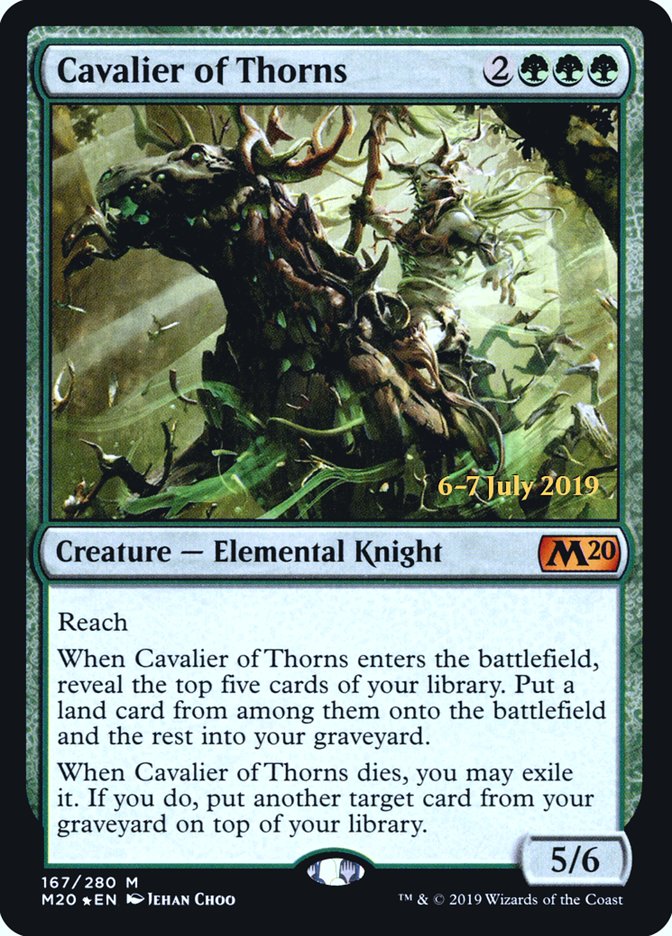 Cavalier of Thorns  [Core Set 2020 Prerelease Promos] | Nerdhalla Games