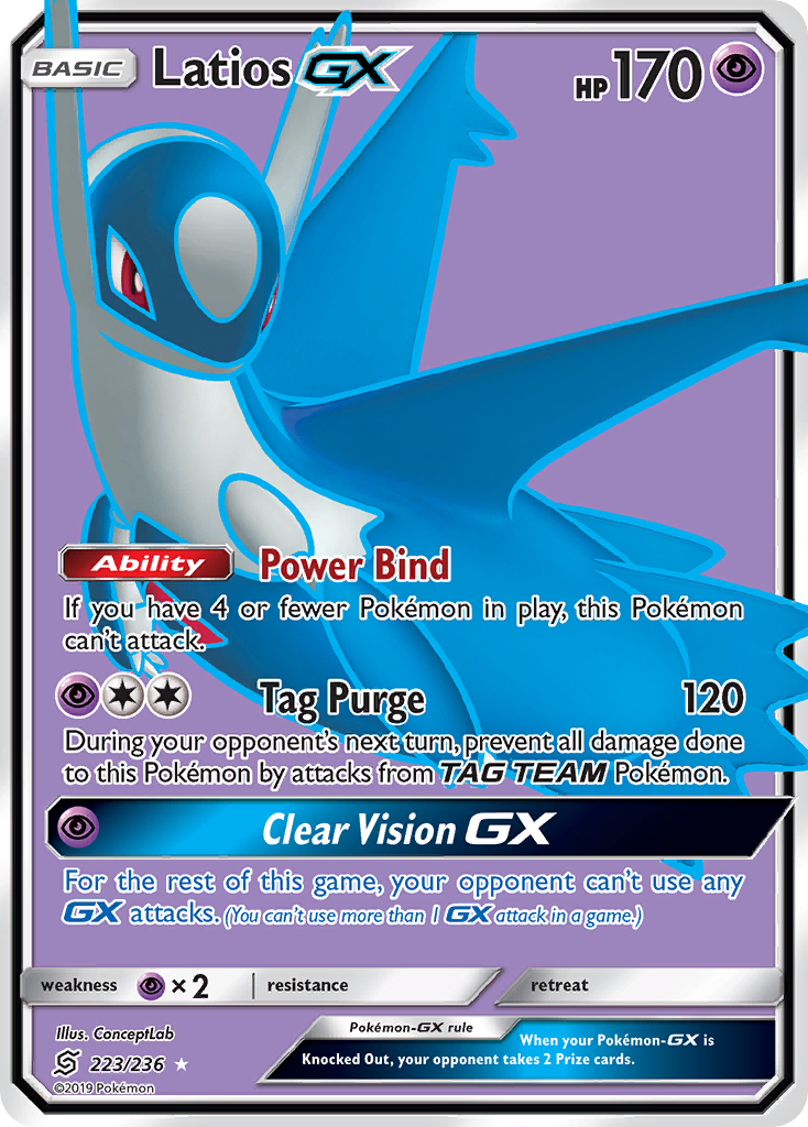 Latios GX (223/236) [Sun & Moon: Unified Minds] | Nerdhalla Games