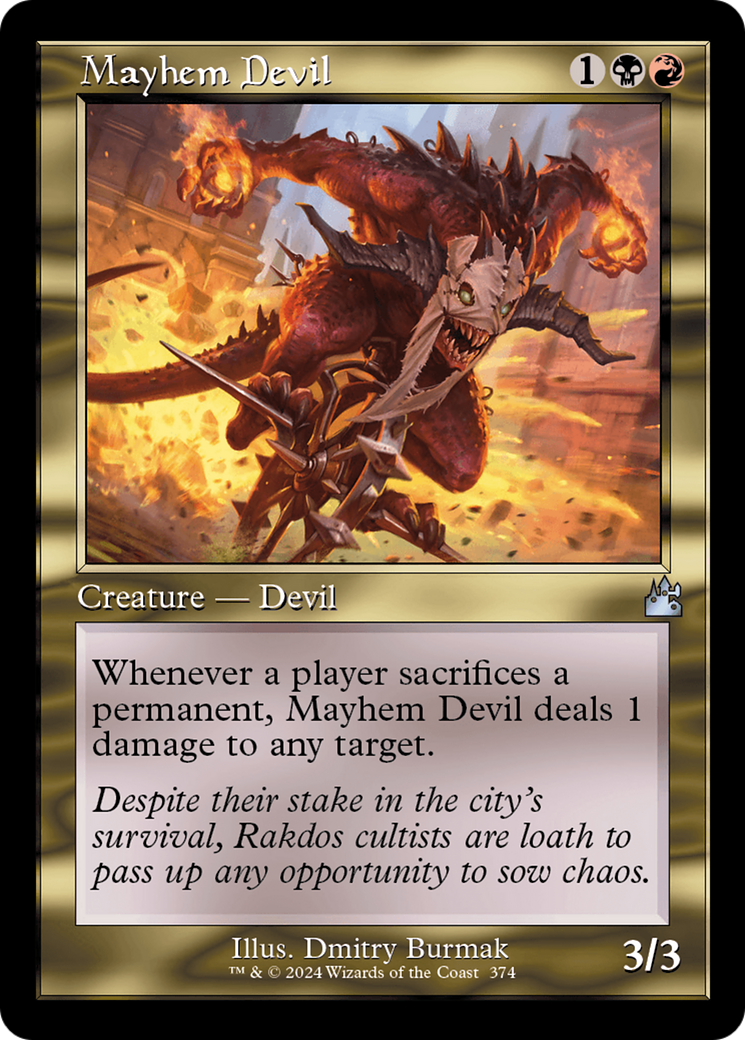 Mayhem Devil (Retro Frame) [Ravnica Remastered] | Nerdhalla Games