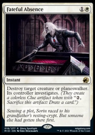 Fateful Absence (Promo Pack) [Innistrad: Midnight Hunt Promos] | Nerdhalla Games