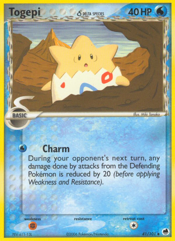 Togepi (41/101) (Delta Species) [EX: Dragon Frontiers] | Nerdhalla Games