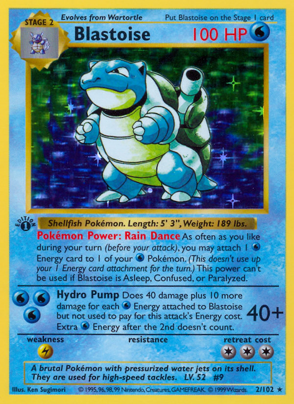 Blastoise (2/102) (Shadowless) [Base Set 1st Edition] | Nerdhalla Games