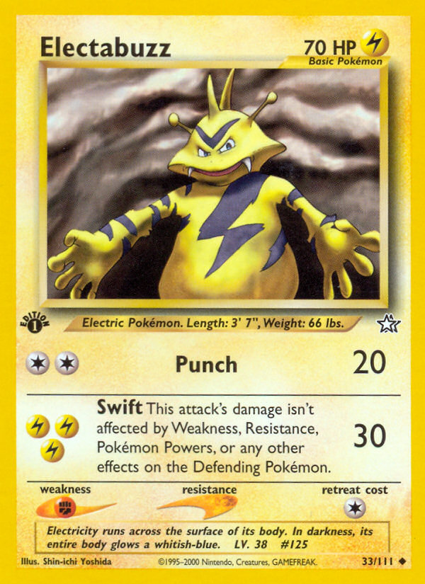 Electabuzz (33/111) [Neo Genesis 1st Edition] | Nerdhalla Games