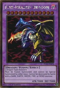 Five-Headed Dragon [PGL2-EN078] Gold Rare | Nerdhalla Games