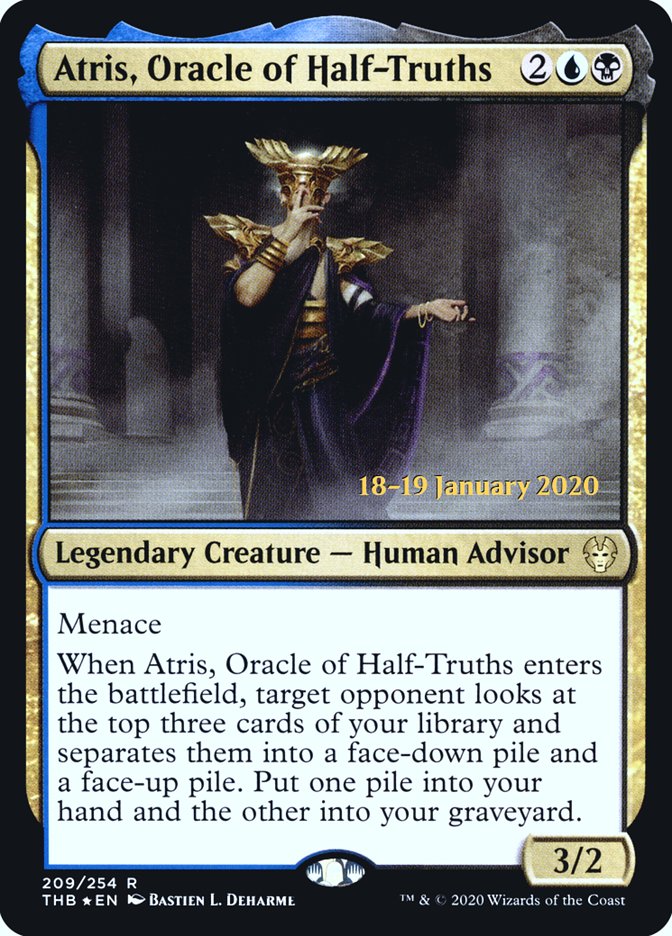 Atris, Oracle of Half-Truths [Theros Beyond Death Prerelease Promos] | Nerdhalla Games