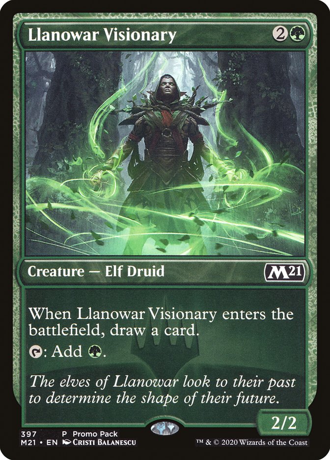 Llanowar Visionary (Promo Pack) [Core Set 2021 Promos] | Nerdhalla Games