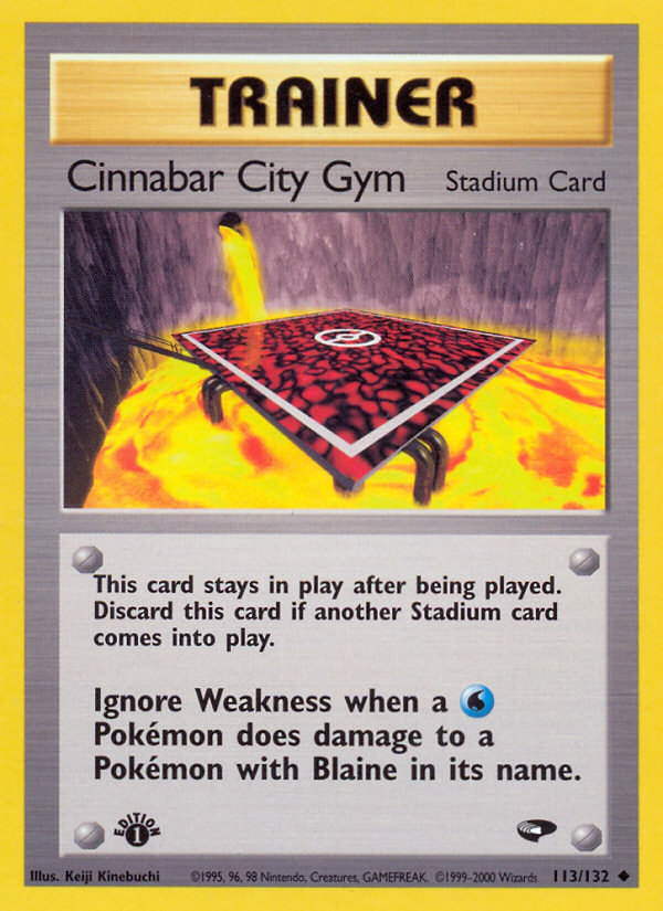 Cinnabar City Gym (113/132) [Gym Challenge 1st Edition] | Nerdhalla Games