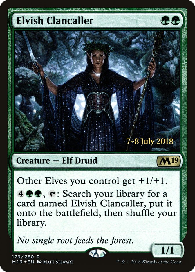 Elvish Clancaller  [Core Set 2019 Prerelease Promos] | Nerdhalla Games