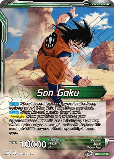 Son Goku // Son Goku, Destined Confrontation (BT15-061) [Saiyan Showdown Prerelease Promos] | Nerdhalla Games