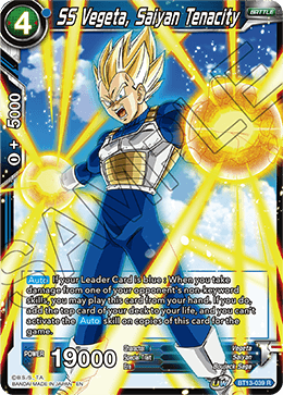 SS Vegeta, Saiyan Tenacity (Rare) [BT13-039] | Nerdhalla Games