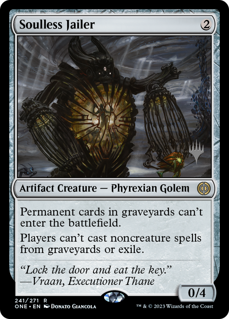 Soulless Jailer (Promo Pack) [Phyrexia: All Will Be One Promos] | Nerdhalla Games