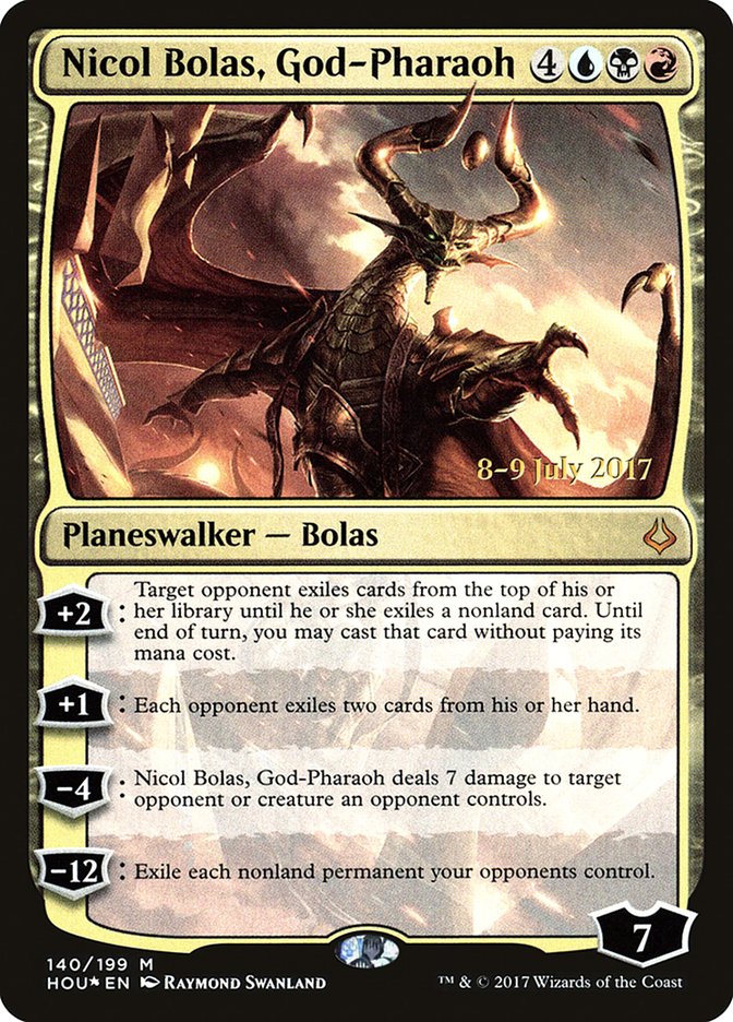 Nicol Bolas, God-Pharaoh  [Hour of Devastation Prerelease Promos] | Nerdhalla Games