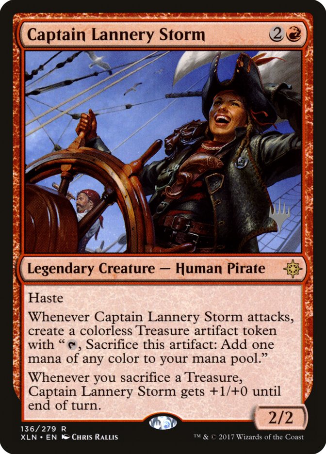 Captain Lannery Storm (Promo Pack) [Ixalan Promos] | Nerdhalla Games