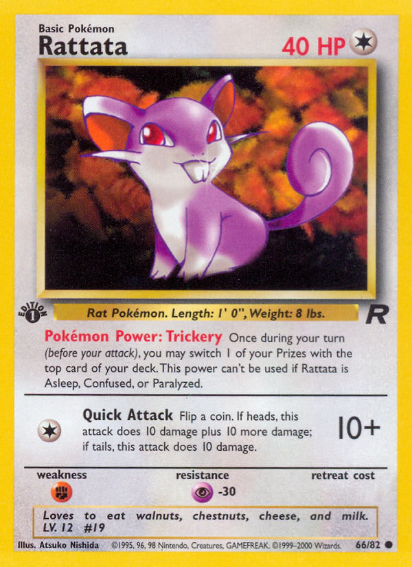 Rattata (66/82) [Team Rocket 1st Edition] | Nerdhalla Games