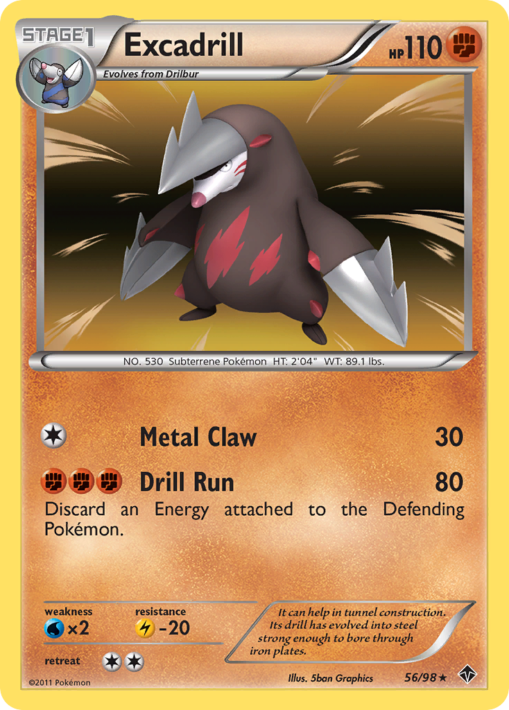 Excadrill (56/98) [Black & White: Emerging Powers] | Nerdhalla Games