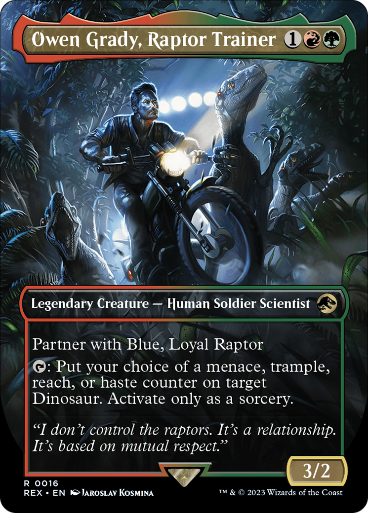 Owen Grady, Raptor Trainer (Borderless) [Jurassic World Collection] | Nerdhalla Games