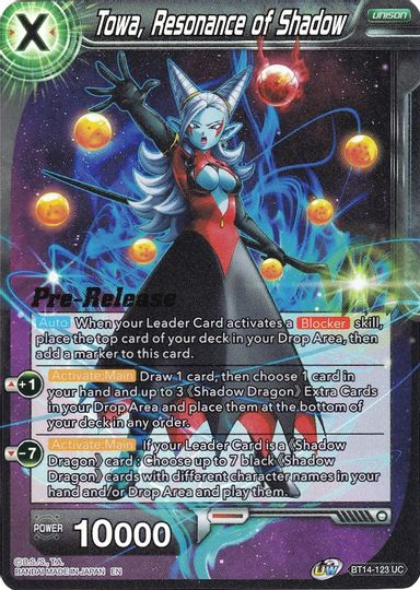 Towa, Resonance of Shadow (BT14-123) [Cross Spirits Prerelease Promos] | Nerdhalla Games