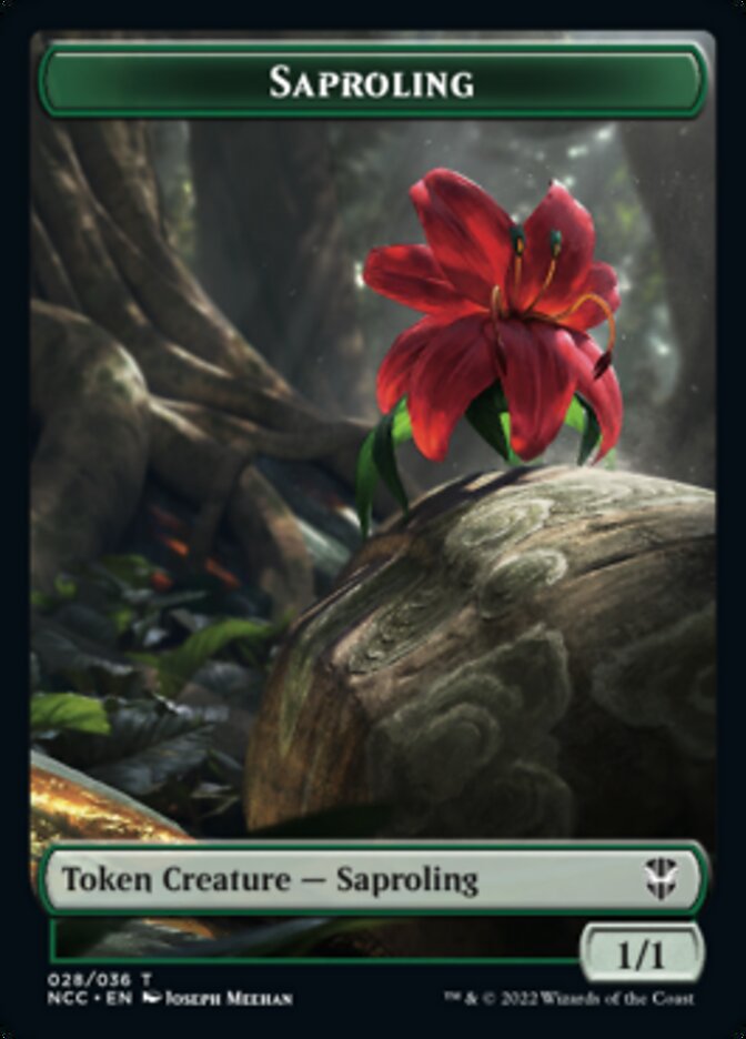 Beast // Saproling Double-sided Token [Streets of New Capenna Commander Tokens] | Nerdhalla Games