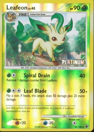 Leafeon (24/100) [Burger King Promos: 2009 Collection] | Nerdhalla Games