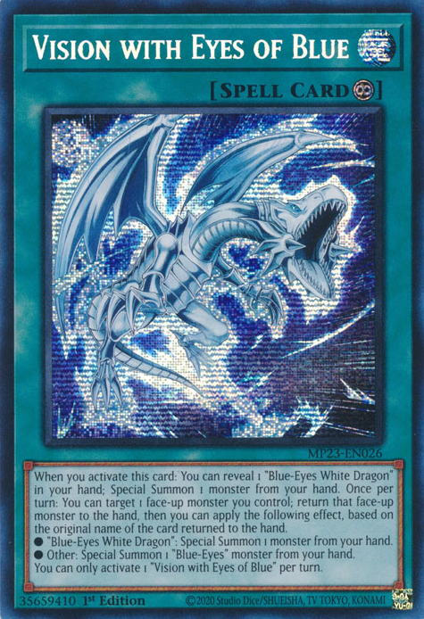 Vision with Eyes of Blue [MP23-EN026] Prismatic Secret Rare | Nerdhalla Games