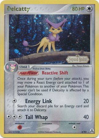 Delcatty (4/92) (Stamped) [EX: Legend Maker] | Nerdhalla Games