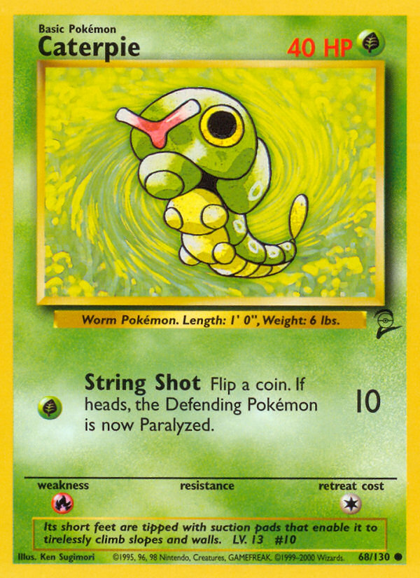 Caterpie (68/130) [Base Set 2] | Nerdhalla Games