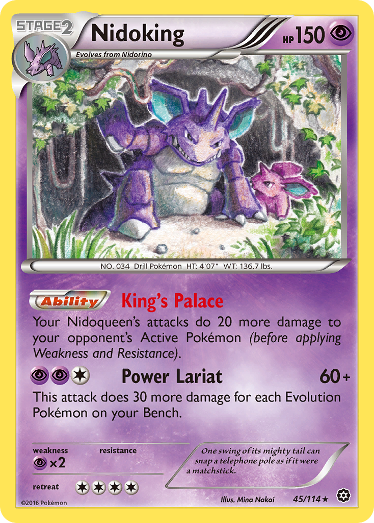 Nidoking (45/114) [XY: Steam Siege] | Nerdhalla Games