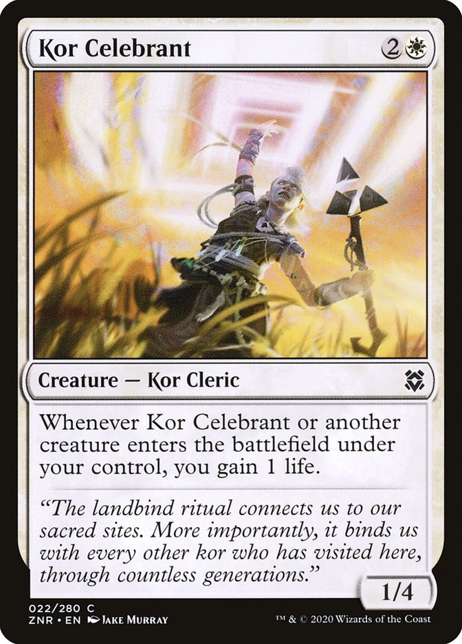 Kor Celebrant [Zendikar Rising] | Nerdhalla Games